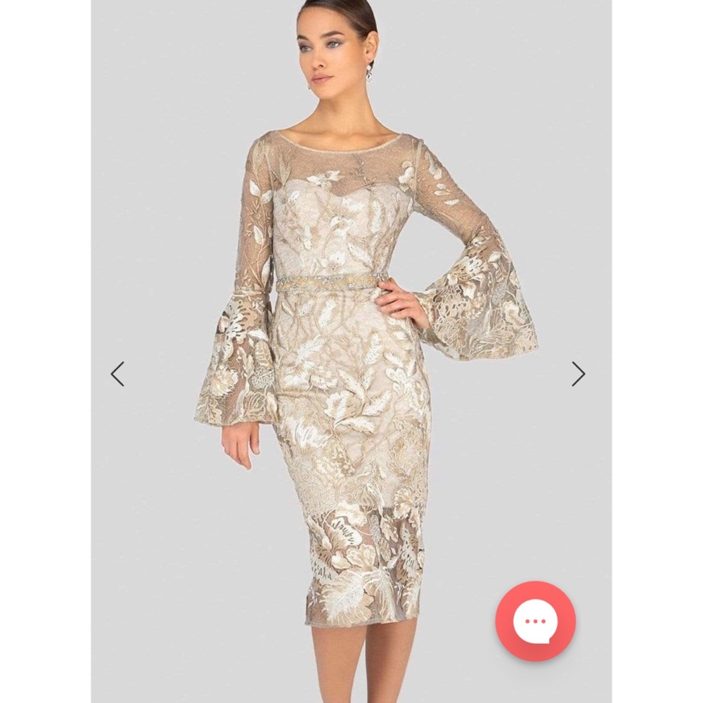 Terani Couture Bell Sleeve Dress